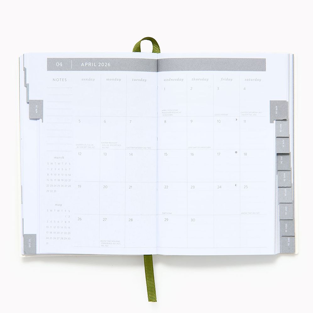 2025-2026 Paper Source Romantic Greenery Weekly Pocket Planner