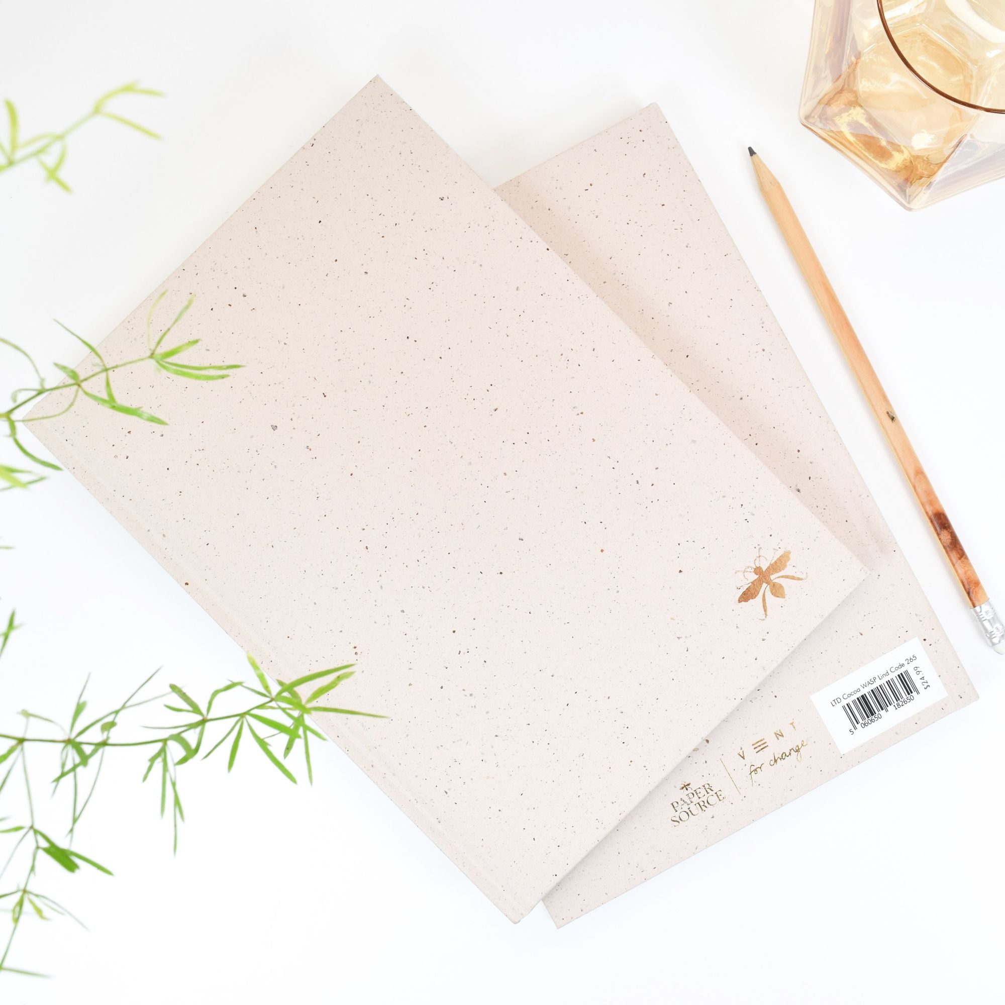 Recycled Cocoa Lined Paper Wasp Journal - Limited Edition