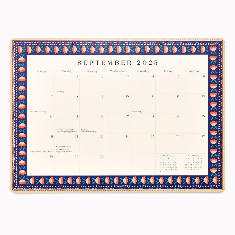 2025-2026 Paper Source Creative Borders Desk Blotter