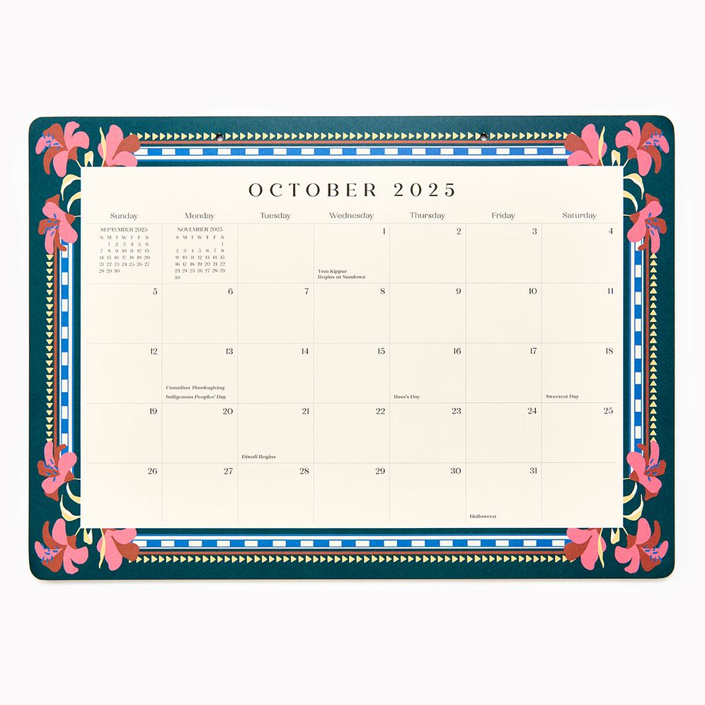 2025-2026 Paper Source Creative Borders Desk Blotter