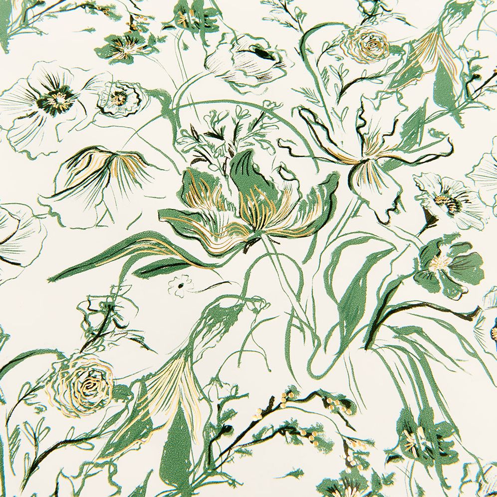 Romantic Greenery Stone Wrapping Paper