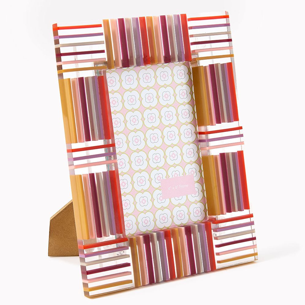 Multi Color Stripe Resin 4x6 Frame