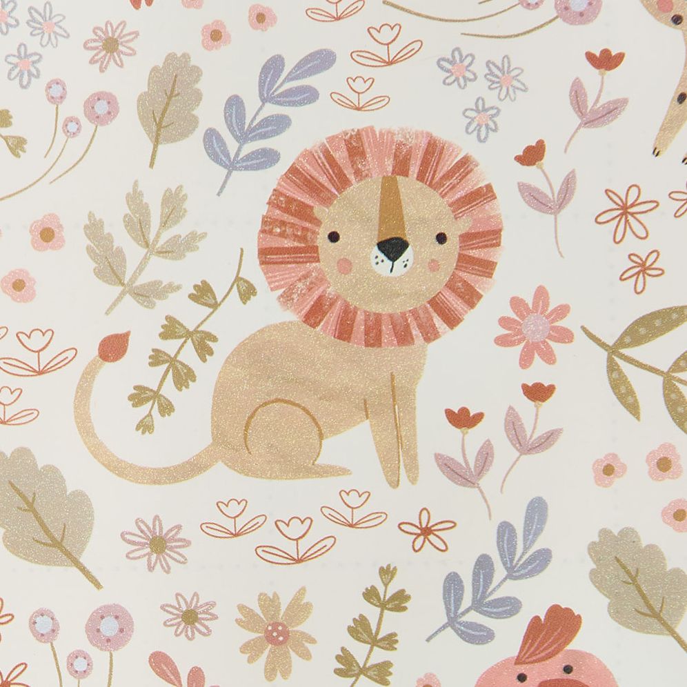 Soft Jungle Baby Continuous Roll Wrap