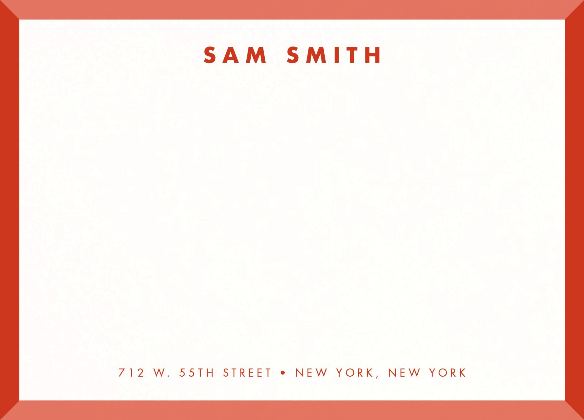 Mod Bevel Border Stationery