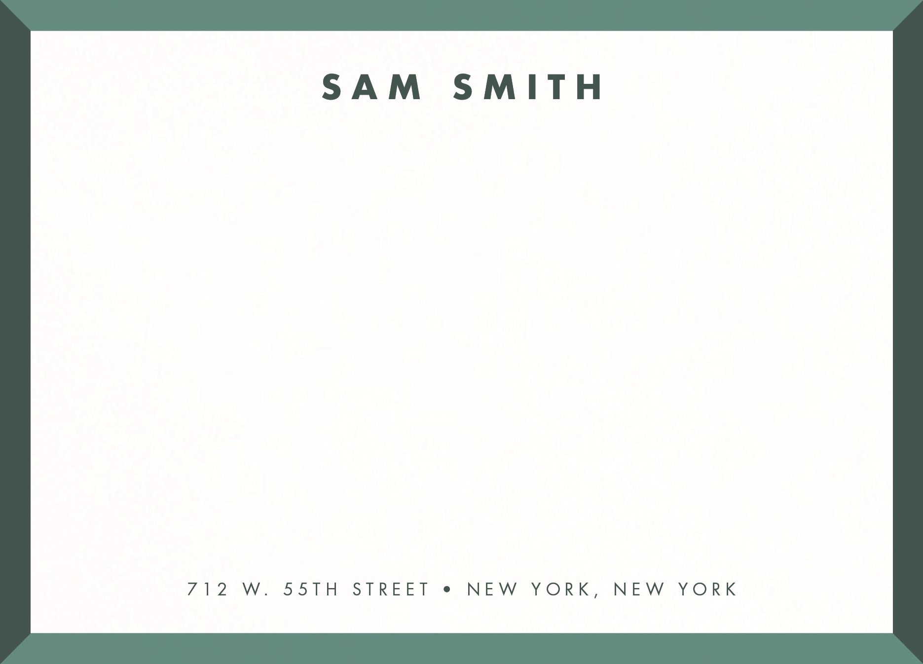 Mod Bevel Border Stationery