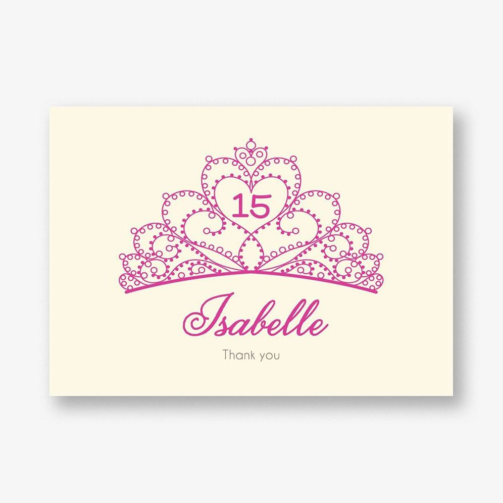 Tiara Quinceañera Stationery