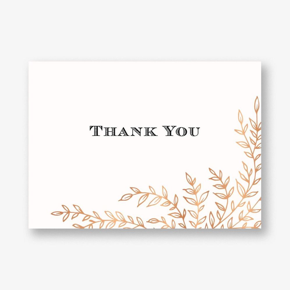 Foil Leaves Stationery