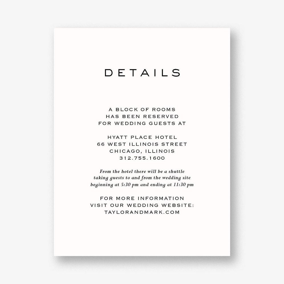 Duo Information Card