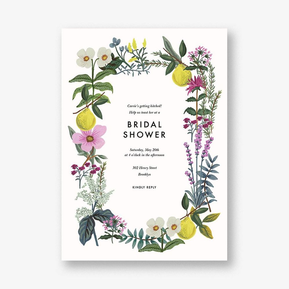 Herb Garden Bridal Shower Invitation | Paper Source, image size:996x996