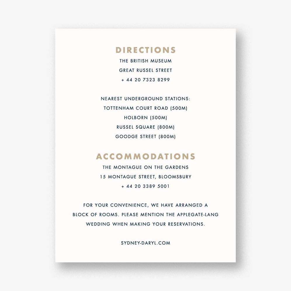 Nautical II Information Card
