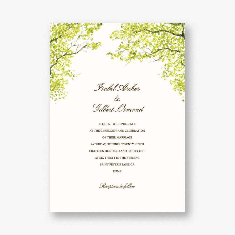 Spring Orchard Wedding Invitation