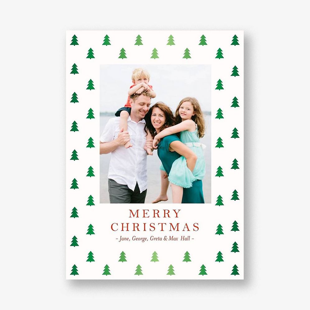 Border Trees Photo Card