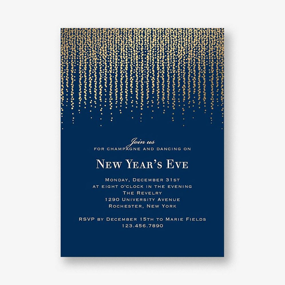 Chandelier Holiday Party Invitation