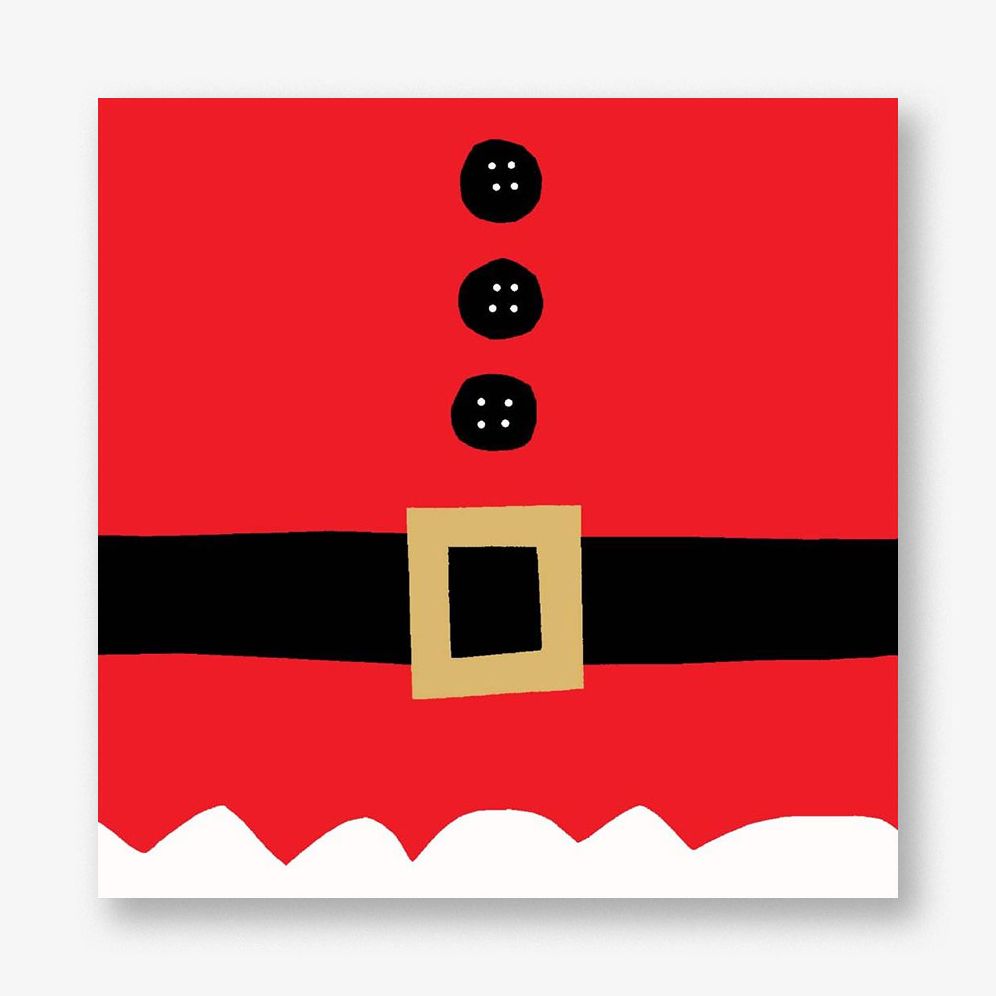 Ho Ho Ho Santa Belt Holiday card