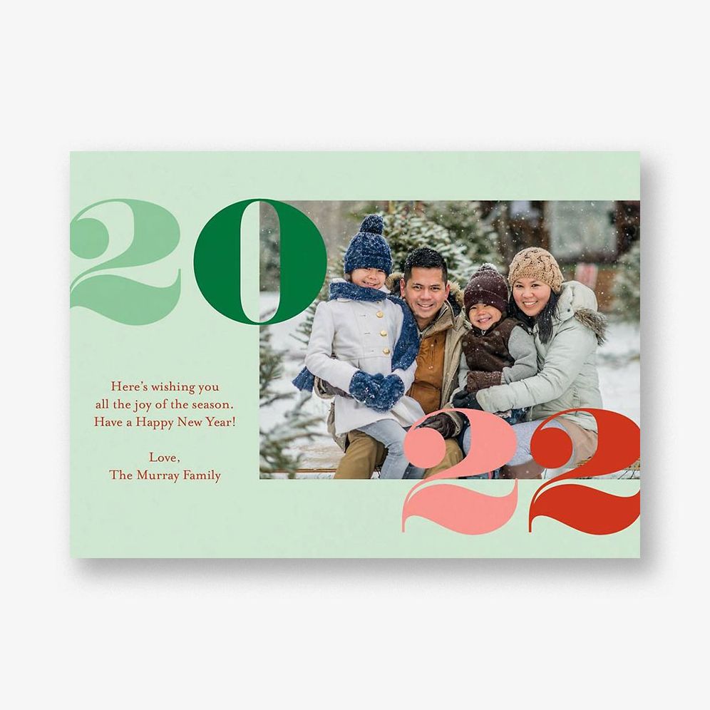 Colorful Year Photo Card