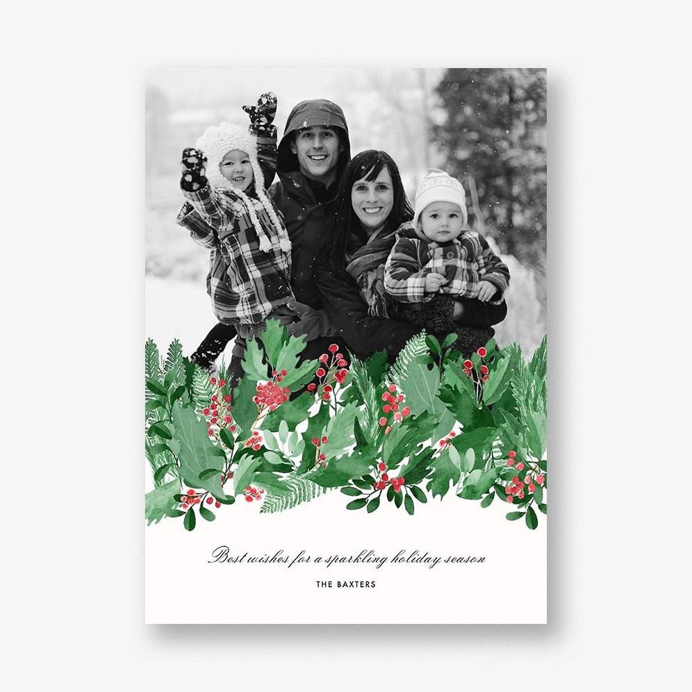 Holly Hedge Photo Card