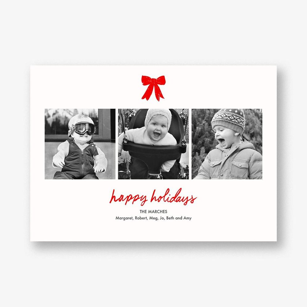 Holiday Triptych Horizontal Photo Card