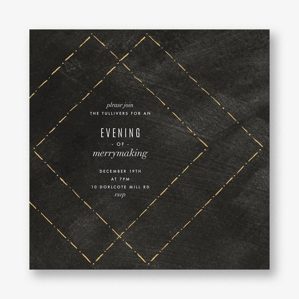 Posh Holiday Party Invitation