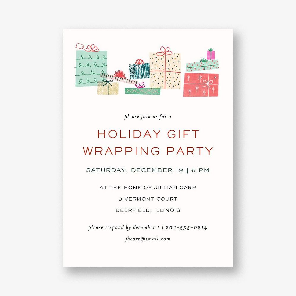 Holiday Presents Invitation