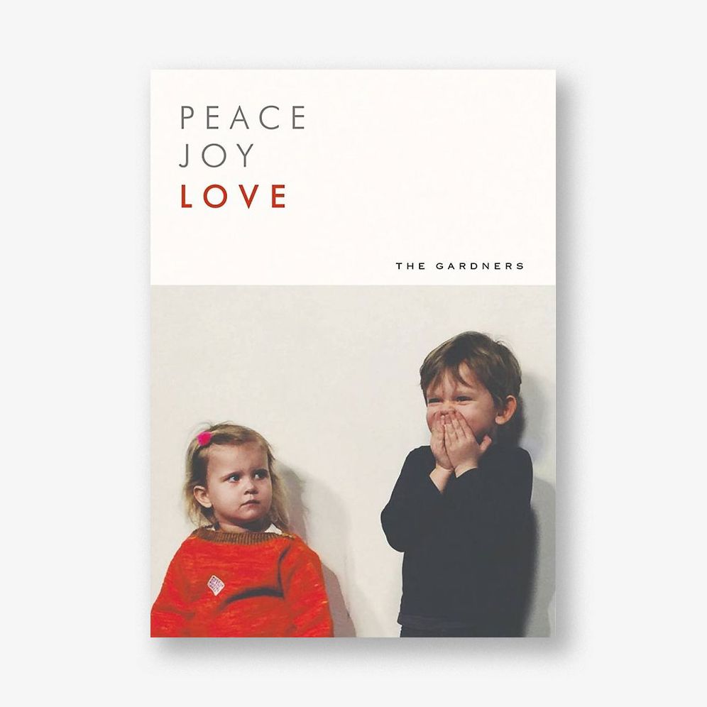 Peace Joy Love Photo Card