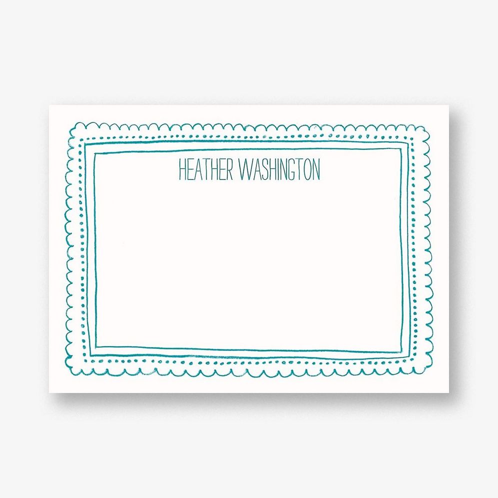 Reverse Chalkboard Frame A6 Stationery