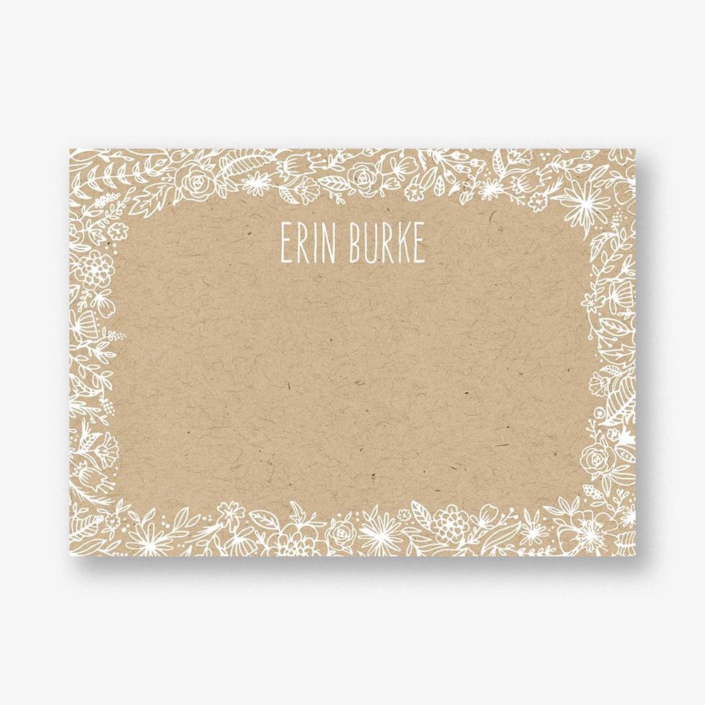 Wedding Flowers A6 Stationery