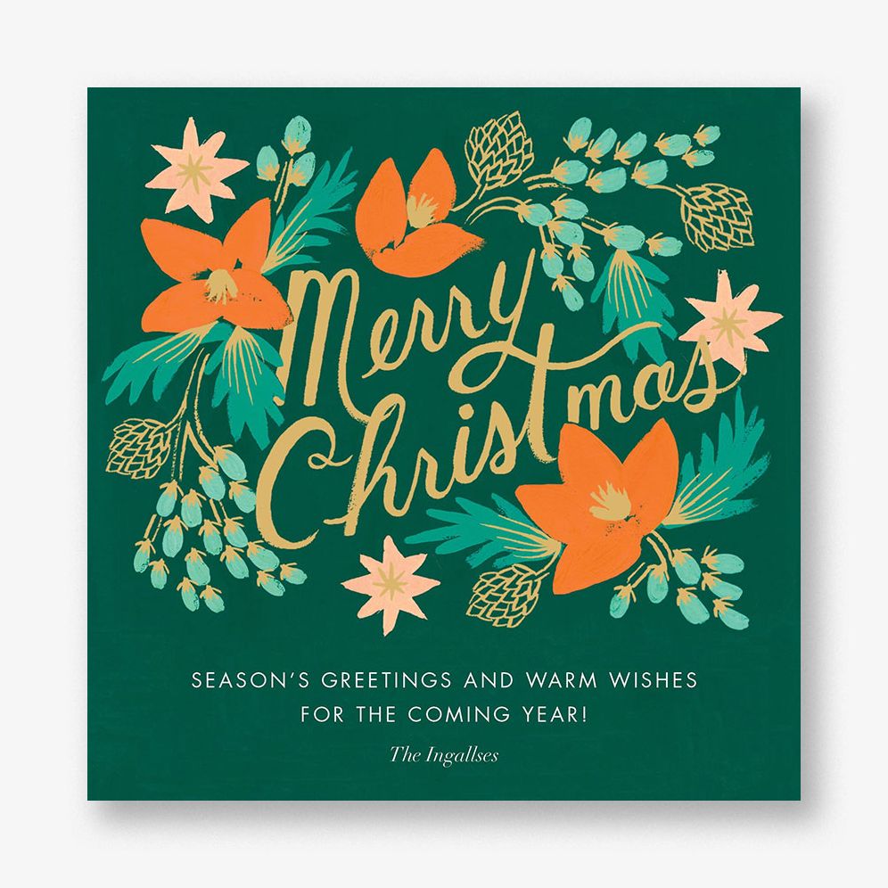 Wintergreen Christmas Holiday Card