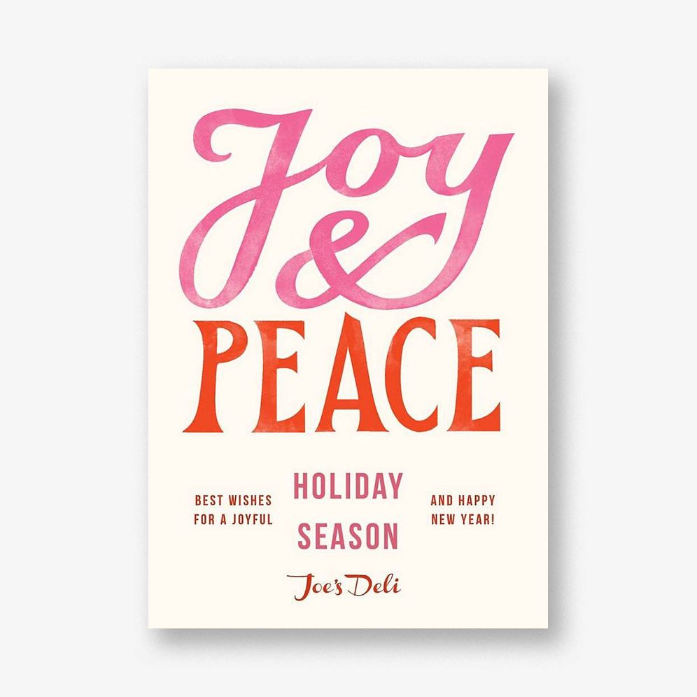 Greatest Gift Pink Holiday Card