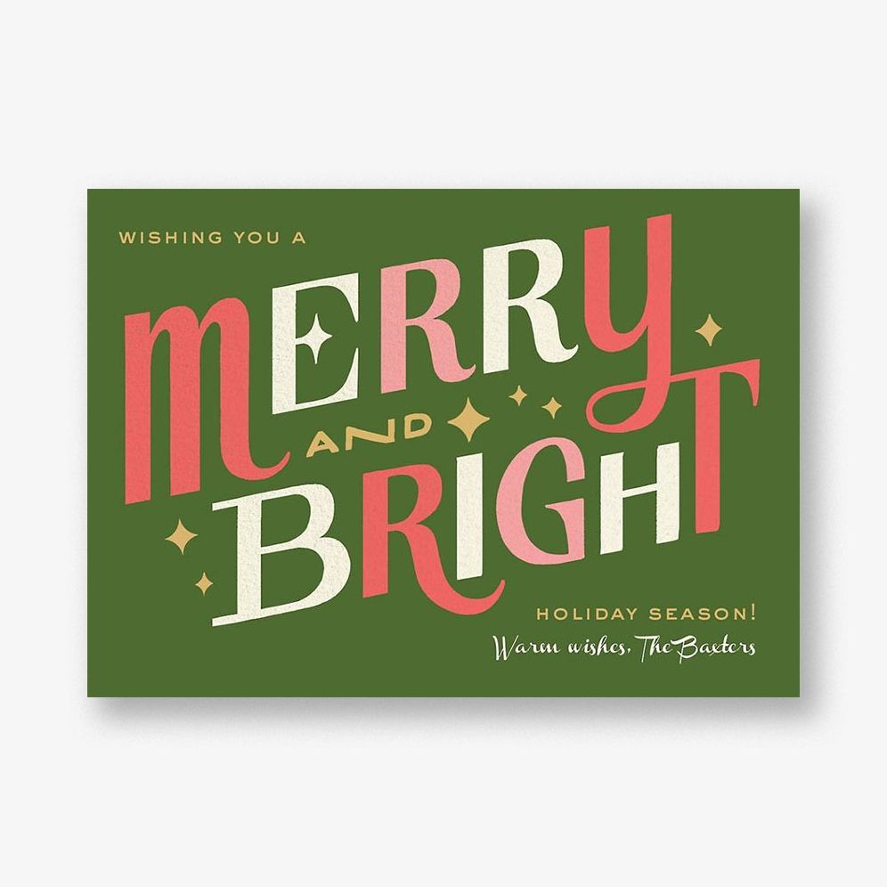 Bright Holiday Holiday Card