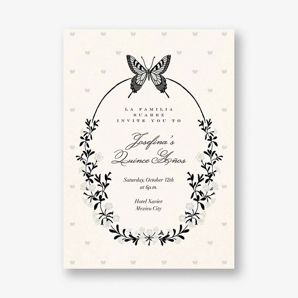 Wing of Love Quinceanera Invitation