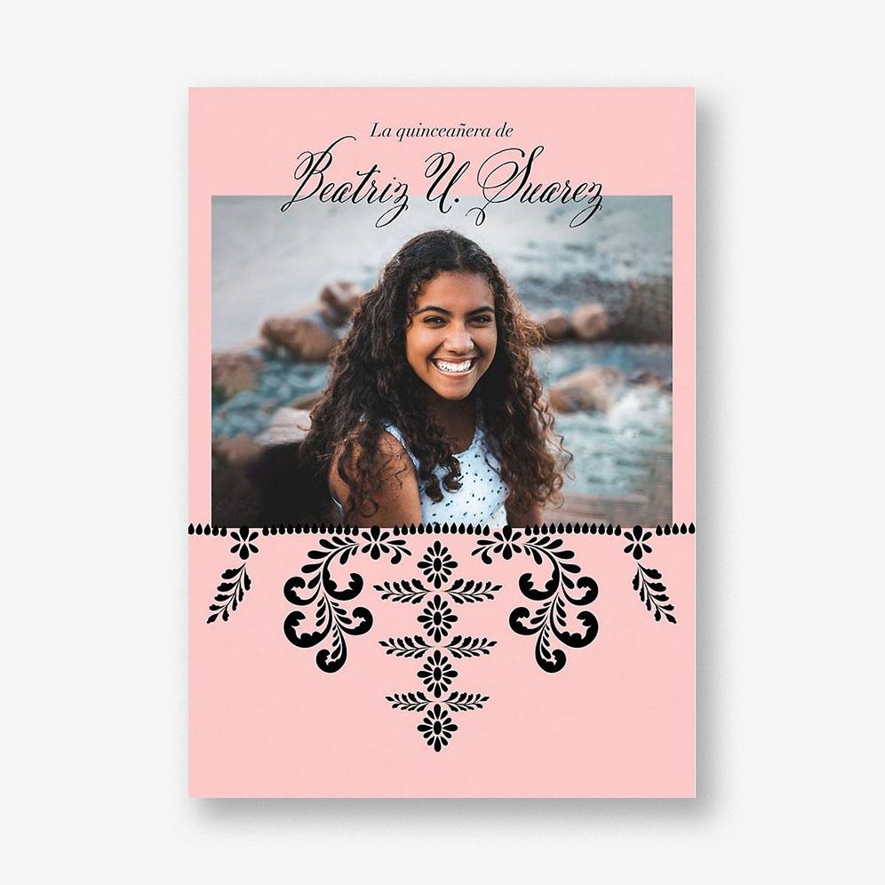 Ornate Occasion Pavlova Quinceanera Invitation