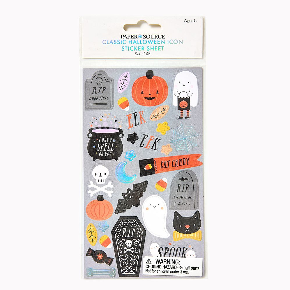Classic Halloween Icon Sticker Sheet