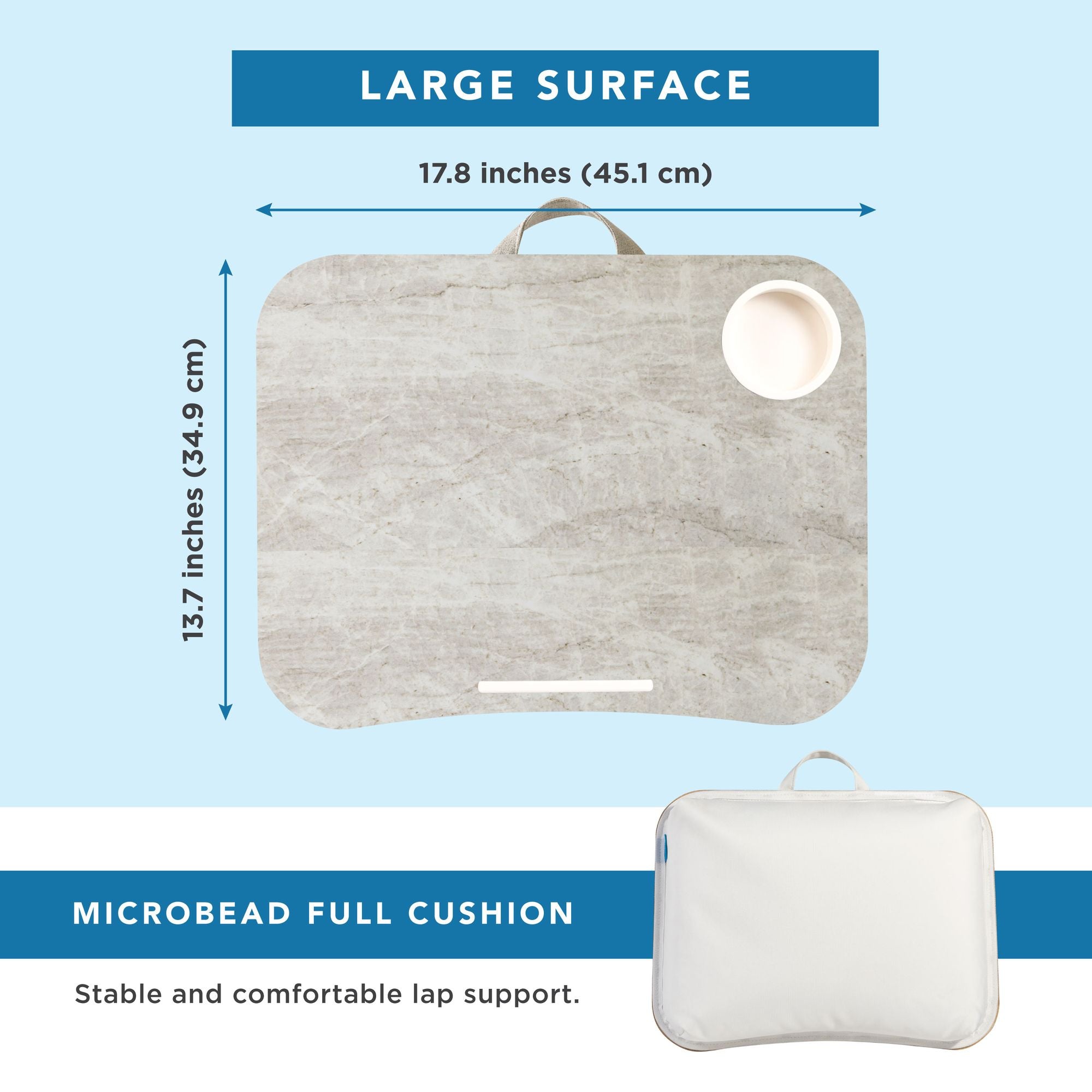 Stone Design Cup Holder Lap Desk