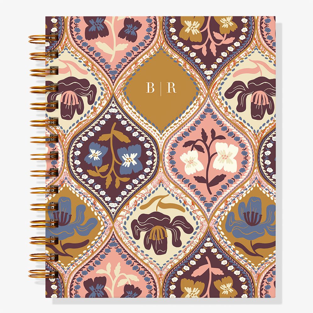12-Month Paisley Diamonds Custom Planner