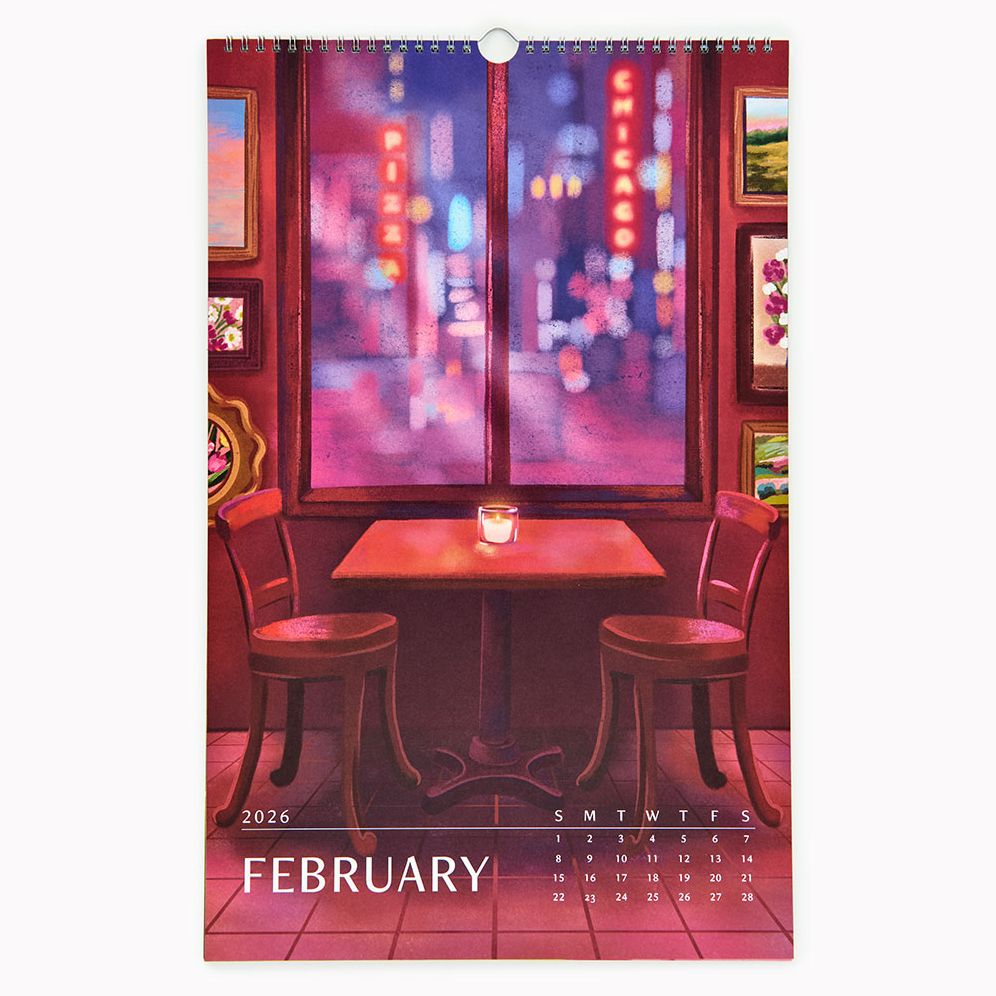 2026 Paper Source Wall Art Calendar