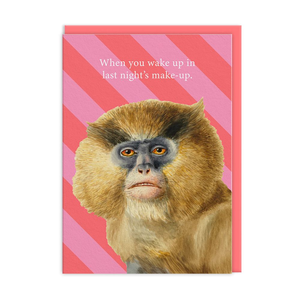 Last Night's Makeup Humor Greeting Card