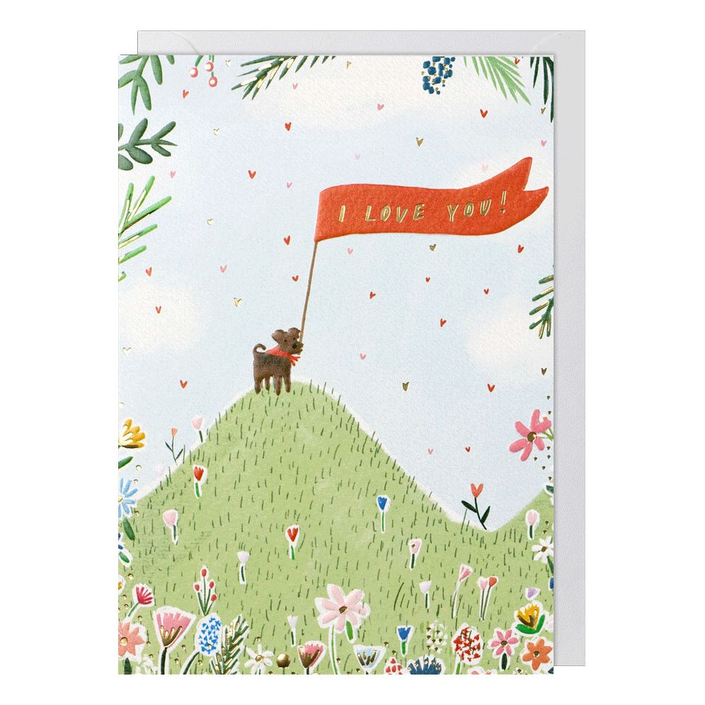 I Love You Dog Card