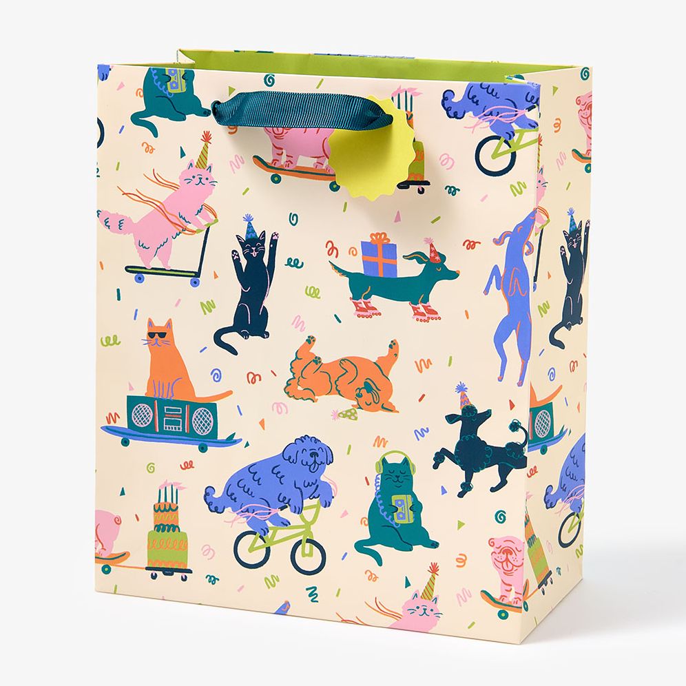 Party Animals Medium Gift Bag