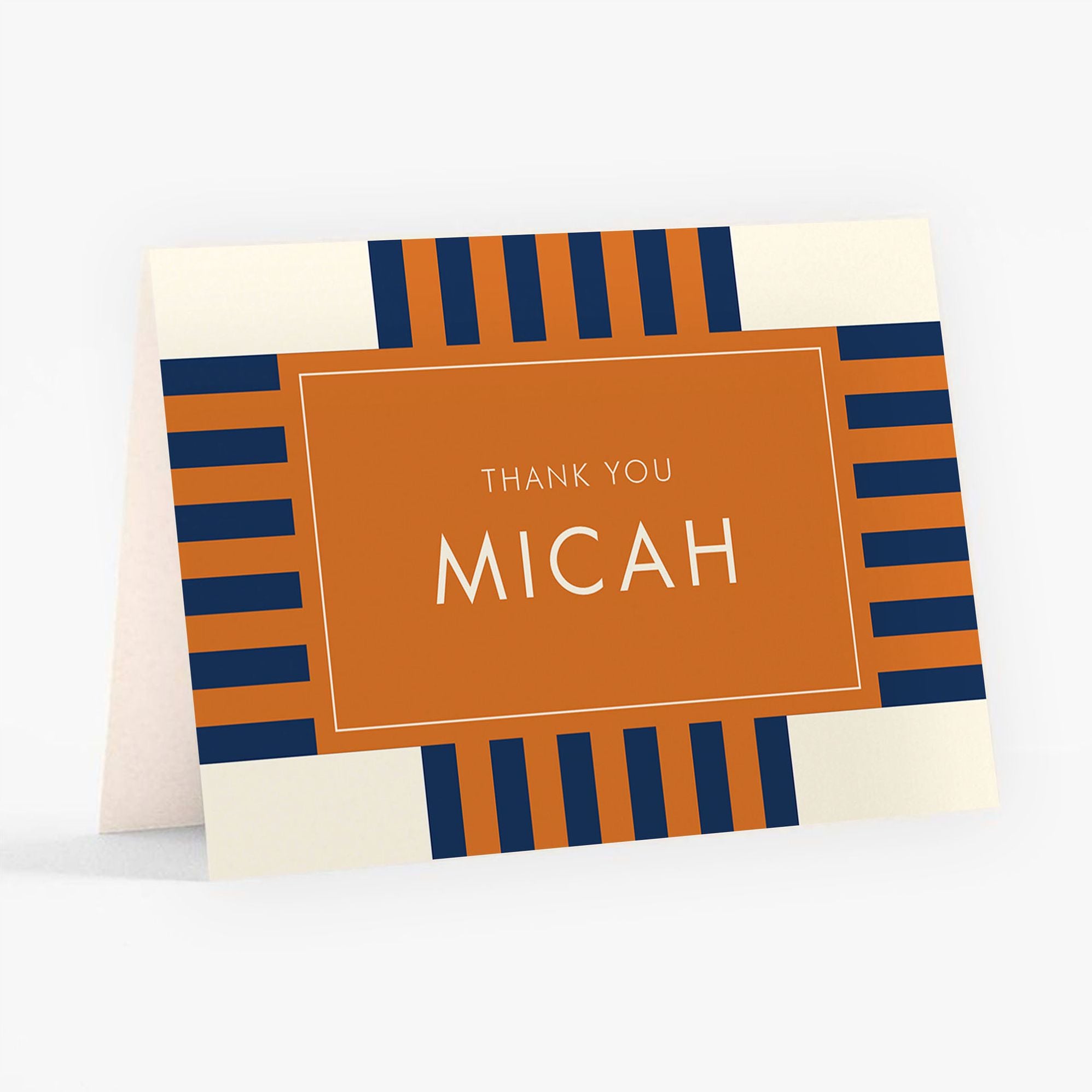 Striped Geo Bar Mitzvah Stationery