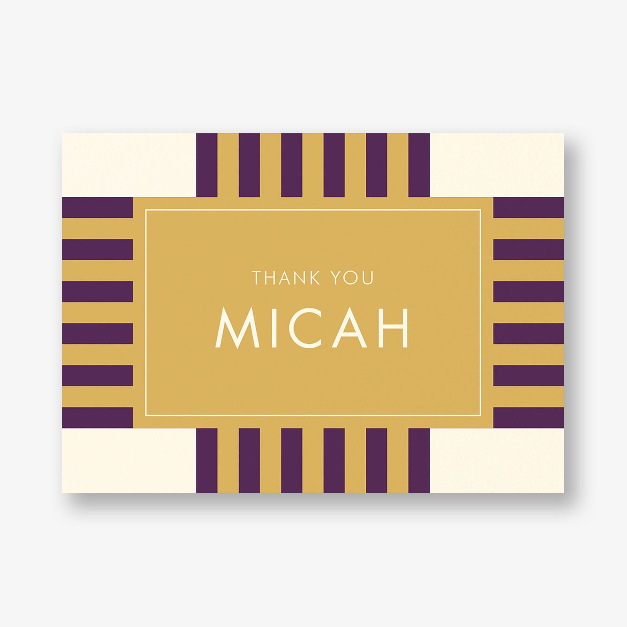 Striped Geo Bar Mitzvah Stationery
