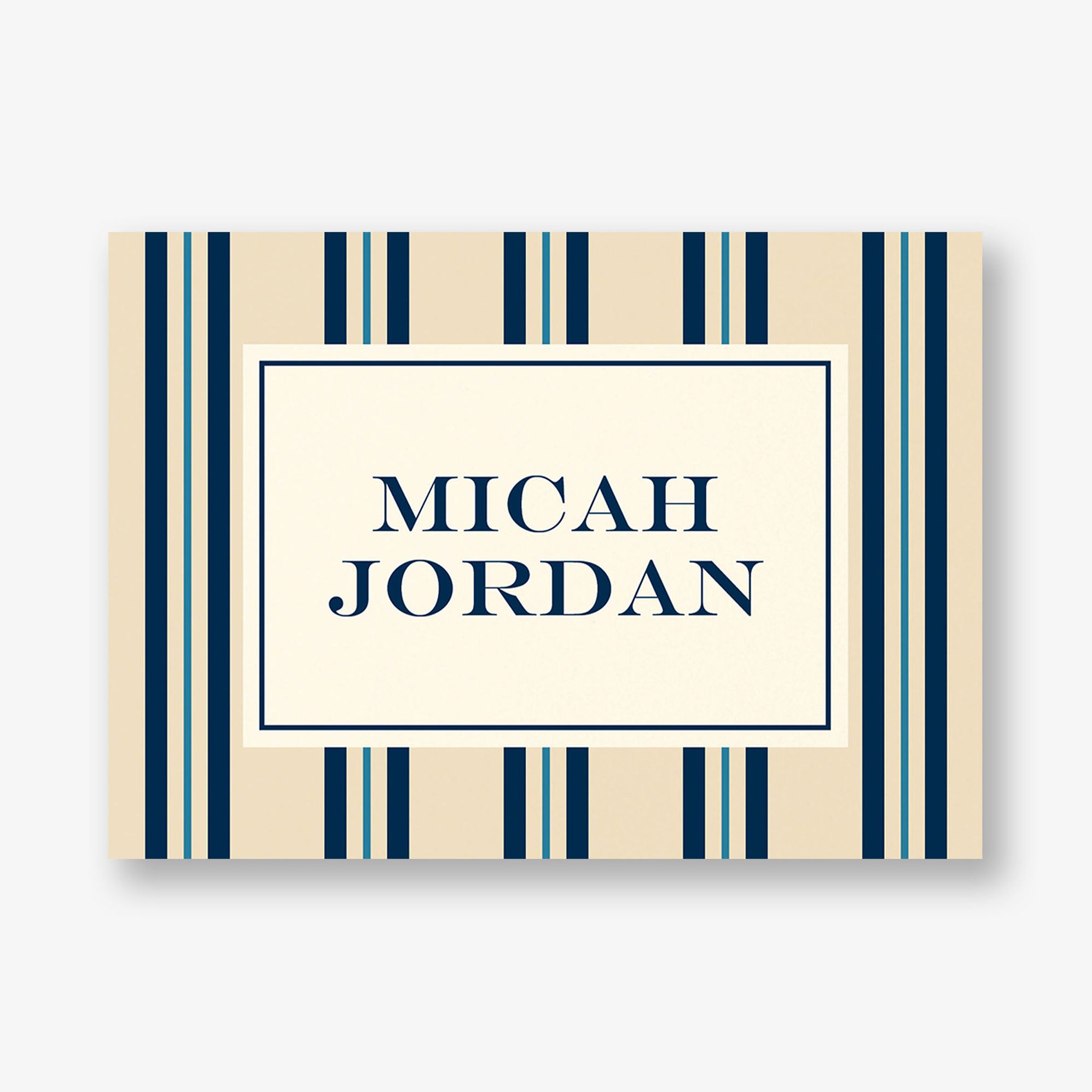 Pinstripe Bar Mitzvah Stationery
