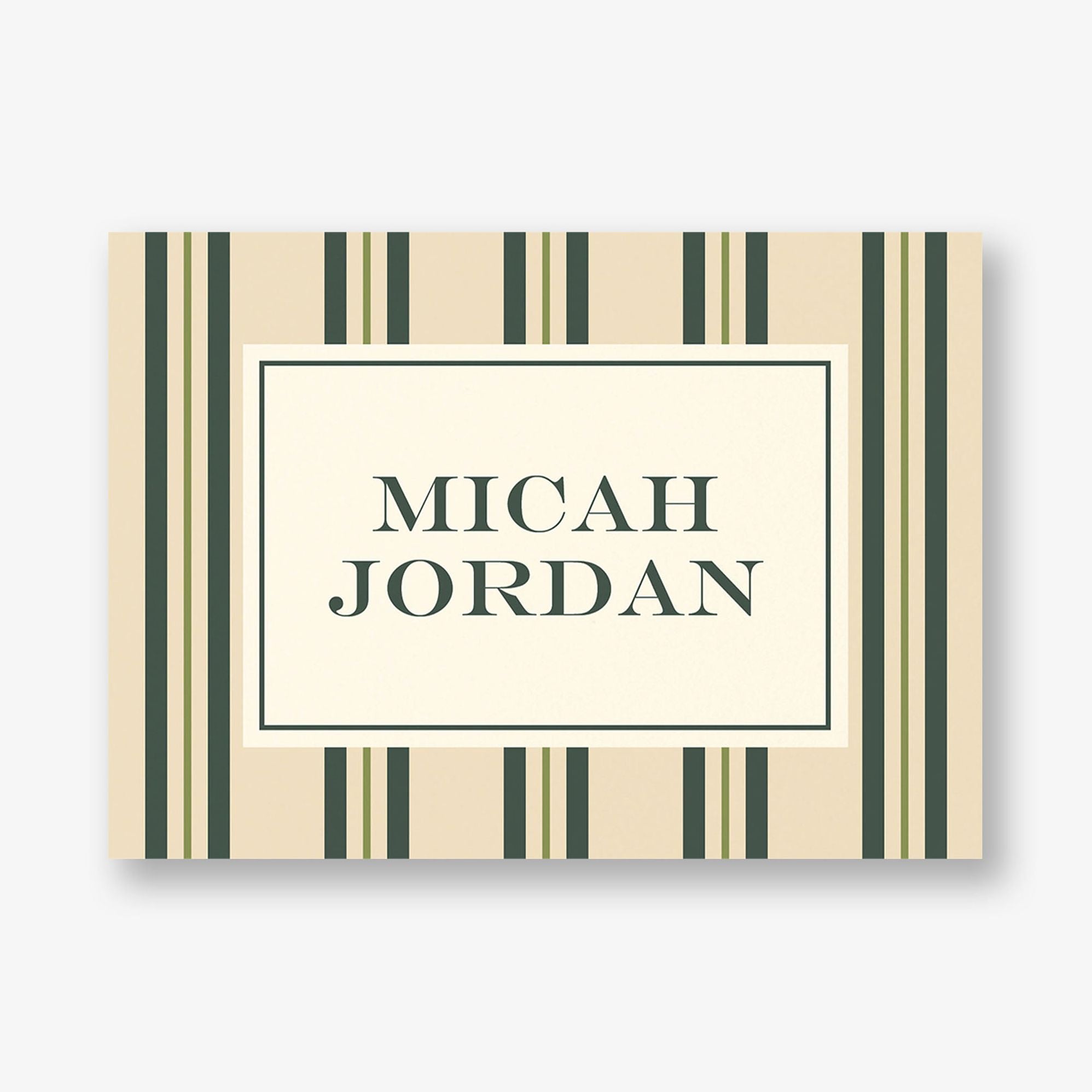 Pinstripe Bar Mitzvah Stationery