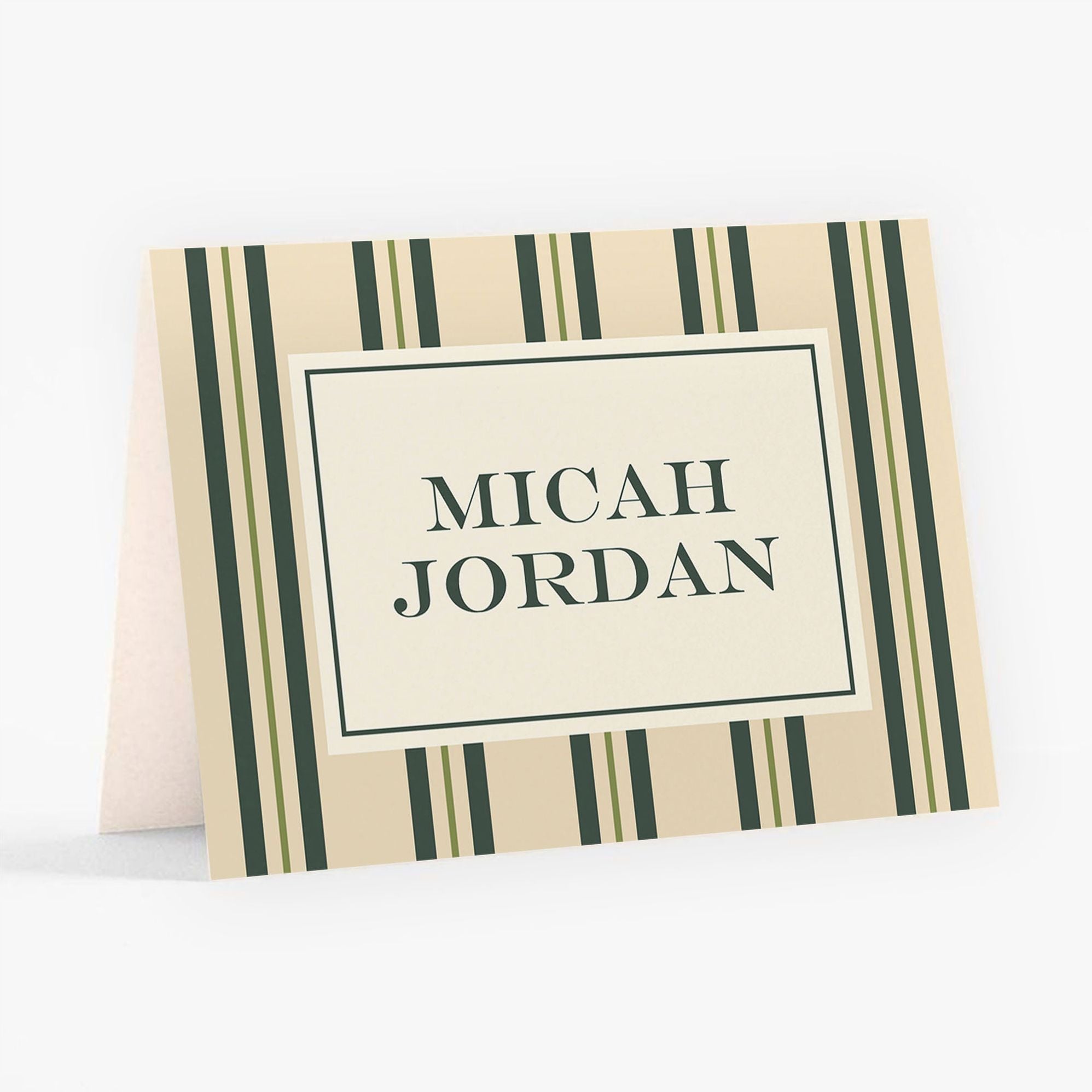 Pinstripe Bar Mitzvah Stationery