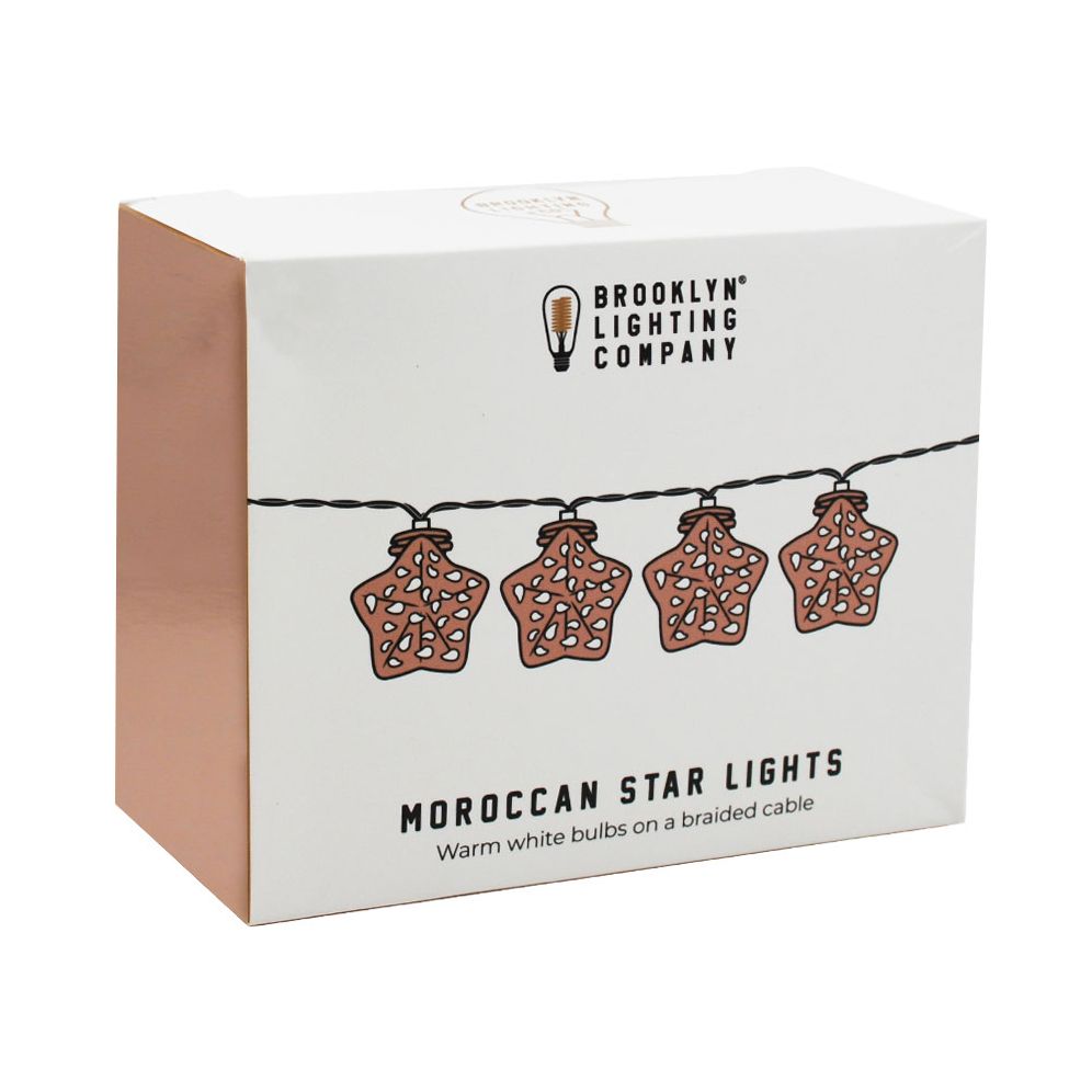 Rose Gold Star String Lights