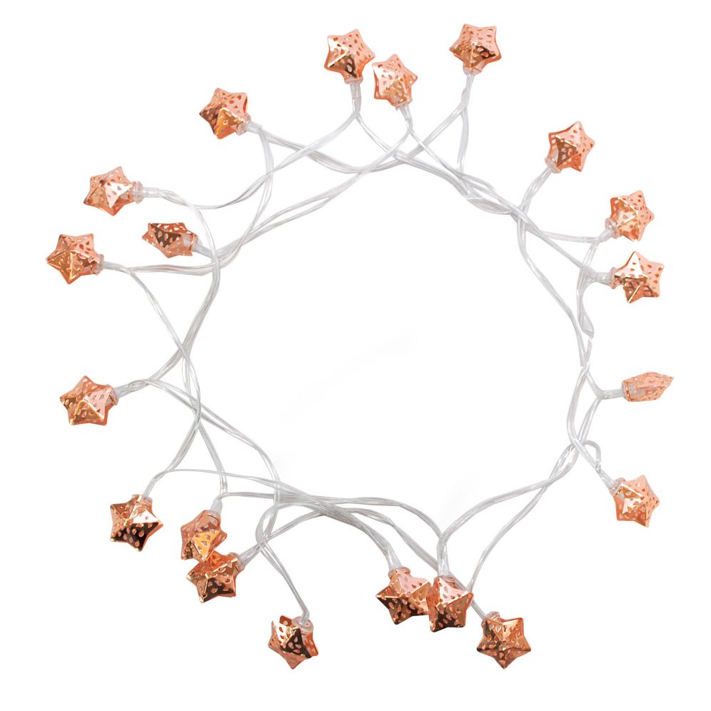 Rose Gold Star String Lights