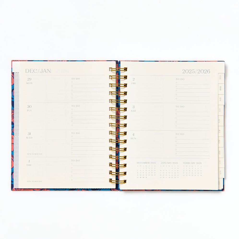 12-Month Bowtie Pasta Custom Planner