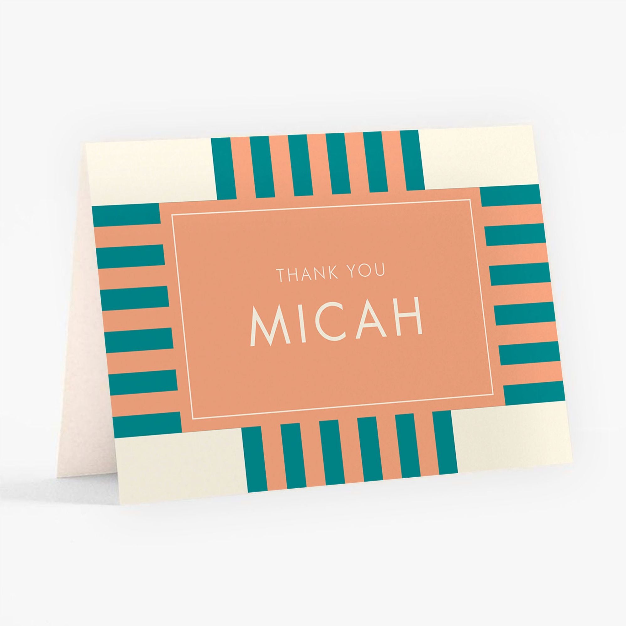 Striped Geo Bar Mitzvah Stationery