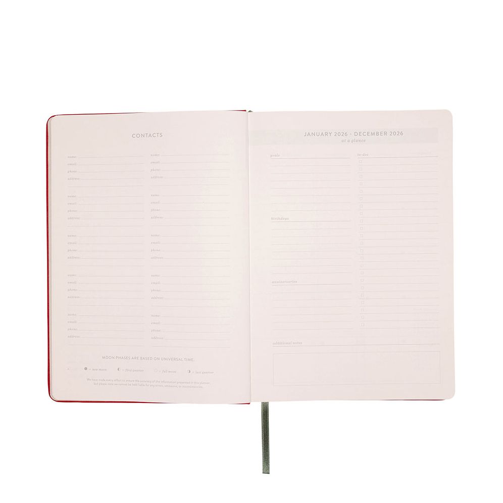 2026 Utility Red Monthly Desk Planner - Exclusive