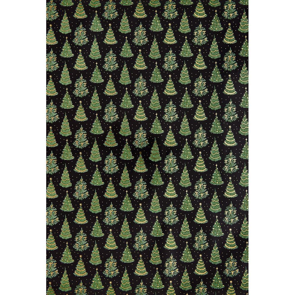 Twinkling Trees Continuous Roll Wrap