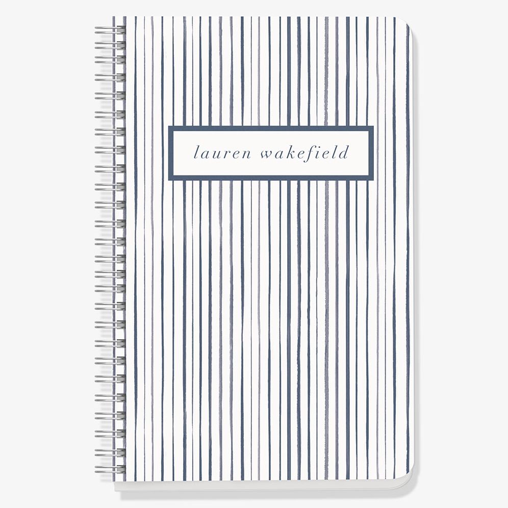 Watercolor Stripes Custom Journal